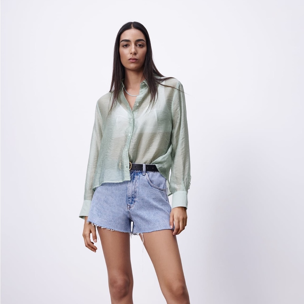 Zara Pleated Back Top